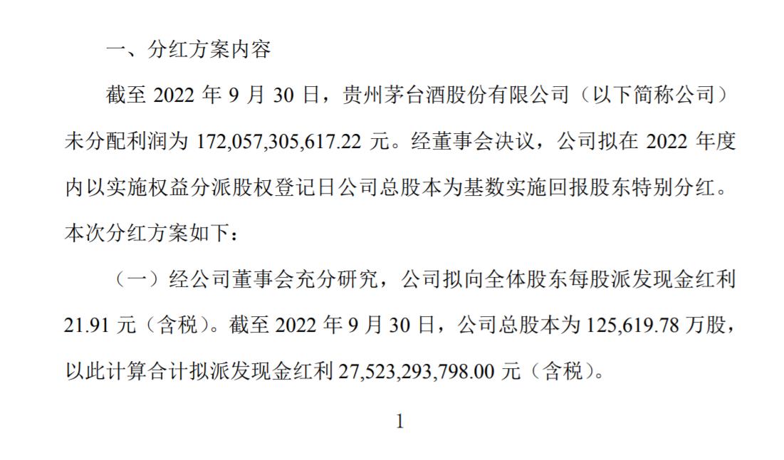 贵州茅台每股分红23.882元背后的意义与影响解析