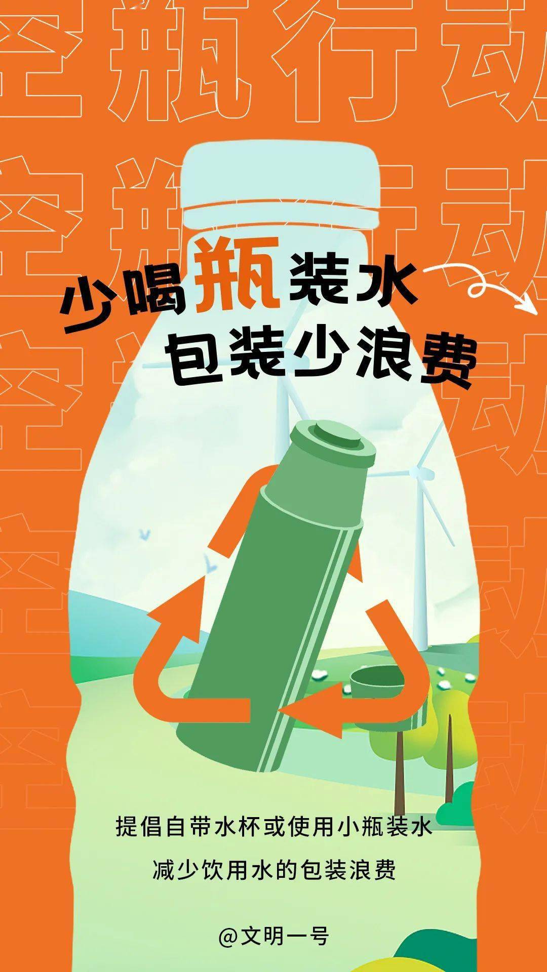 自备水瓶，共同助力瓶装水浪费减少