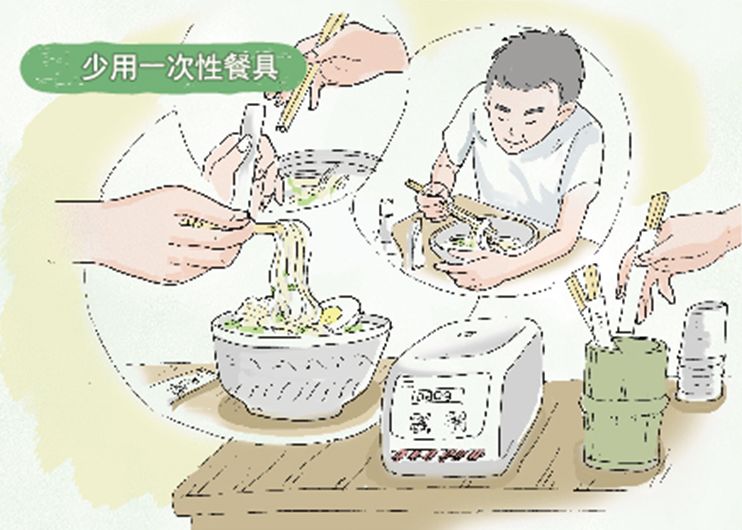 生活中减少一次性餐具使用的小妙招
